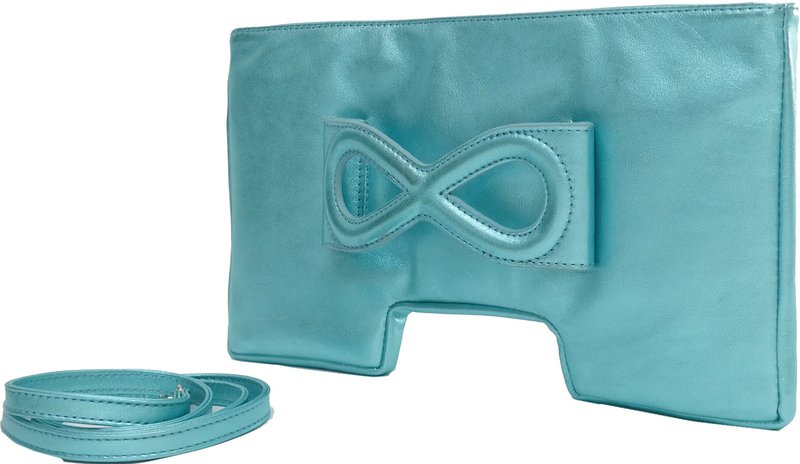 Clutch Iris Aqua Metallic