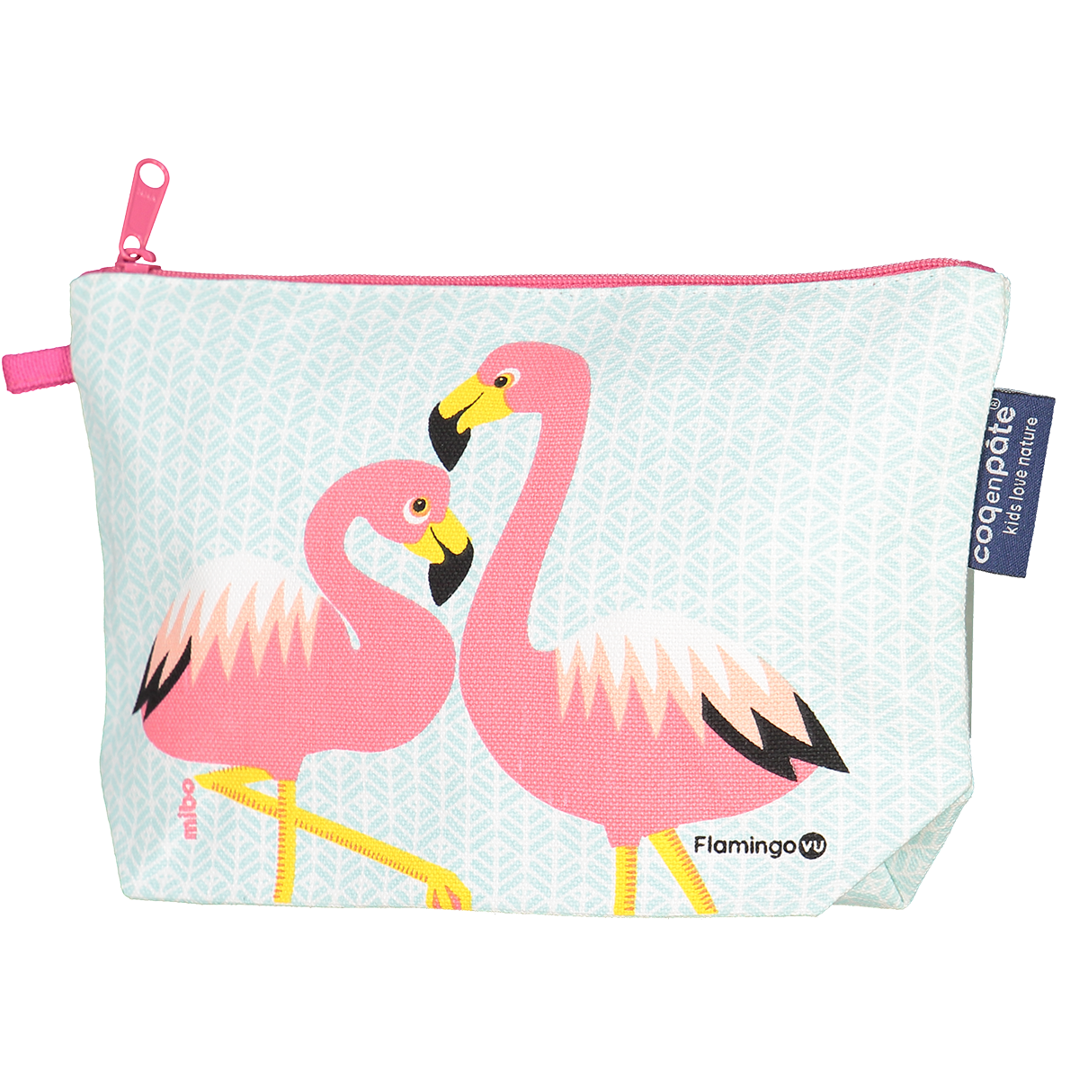 Pink flamingo pencil case