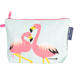 Pink flamingo pencil case