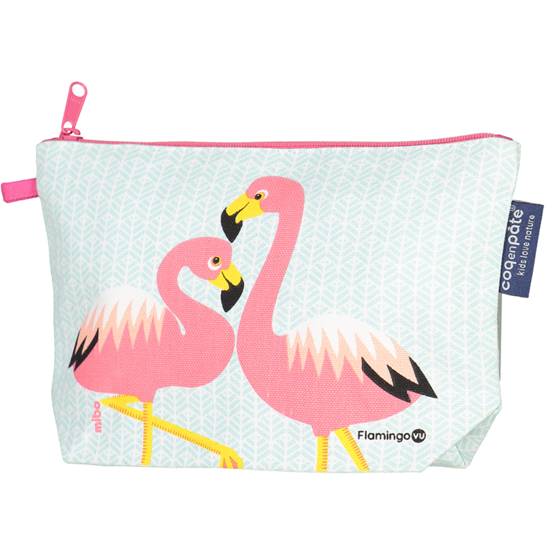 Pink flamingo pencil case
