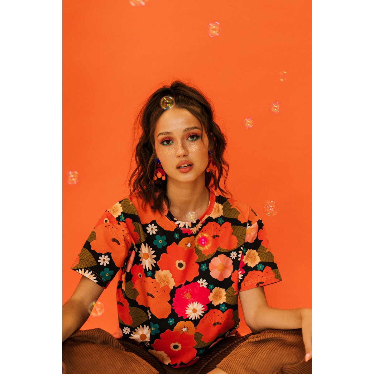 Chemise FLOW "Pique-nique avec des fleurs"