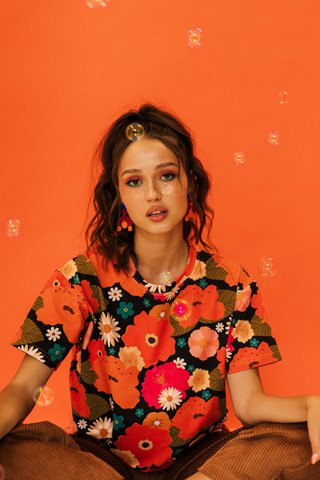 Shirt FLOW "Picknick met bloemen"