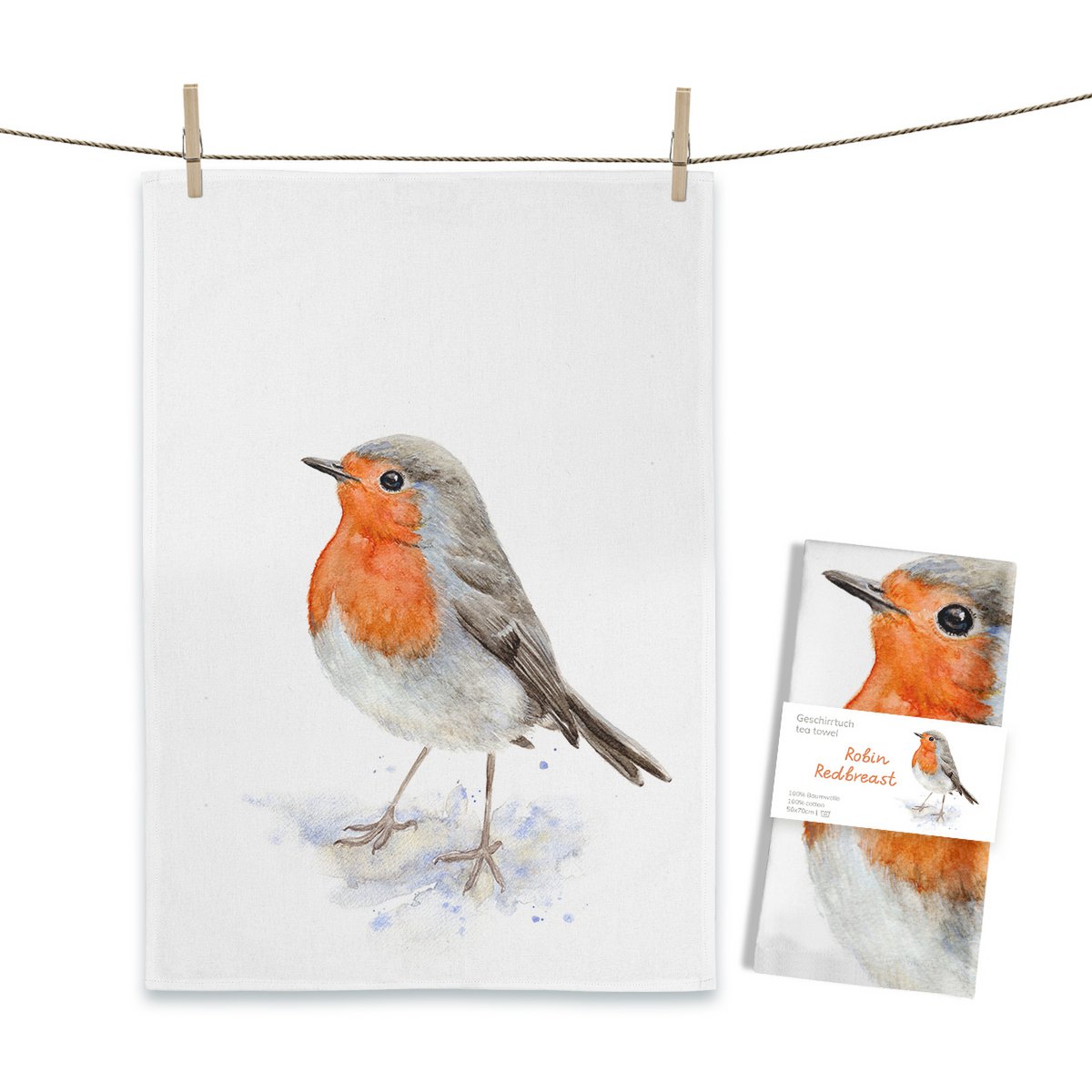 Geschirrtuch Robin Redbreast