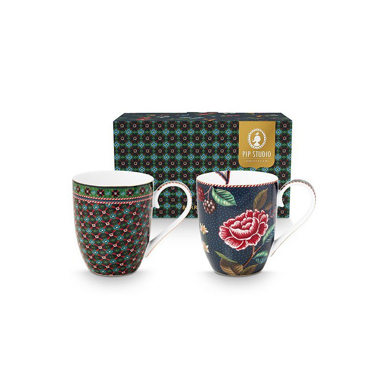 Set/2 Mugs XL Berry Blues 450ml