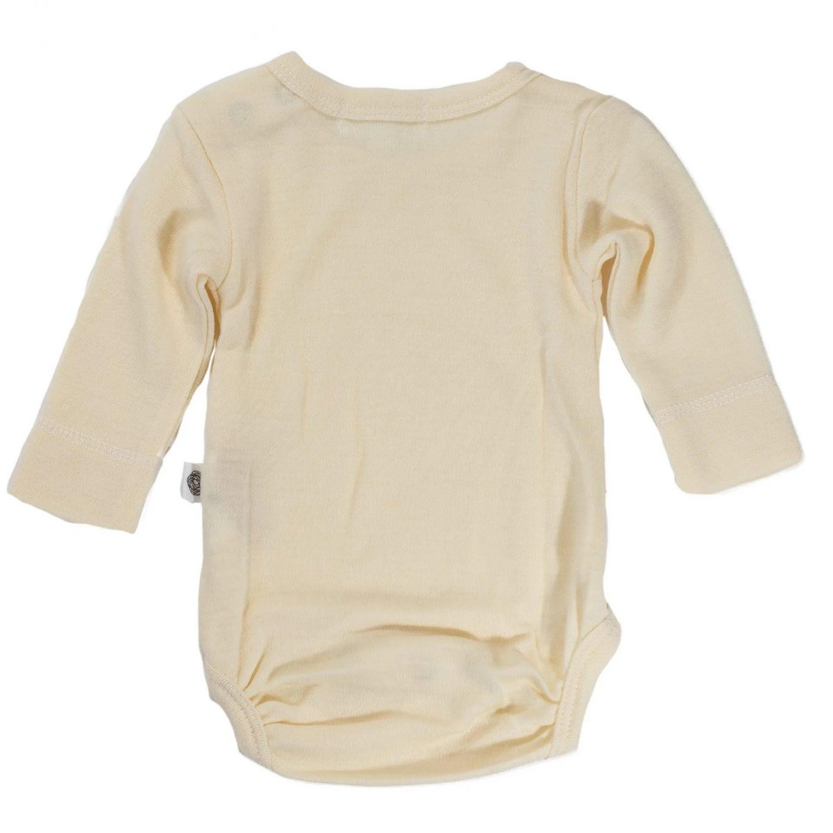 Body in lana manica lunga - Lana merino - Naturale