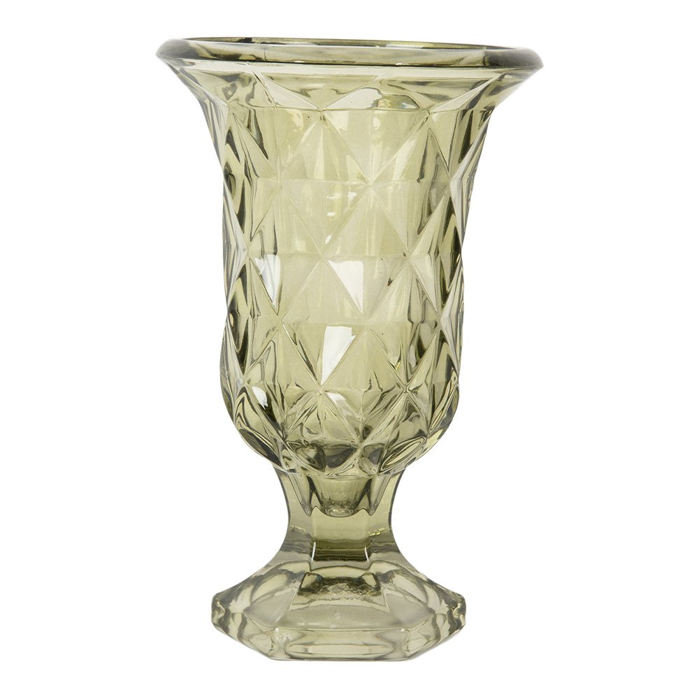 Vase Ø 12x18 cm grüner Glas