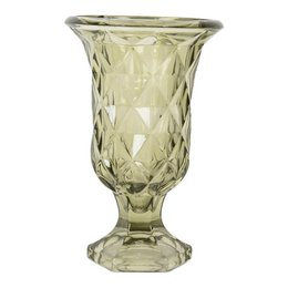 Vase Ø 12x18 cm grüner Glas