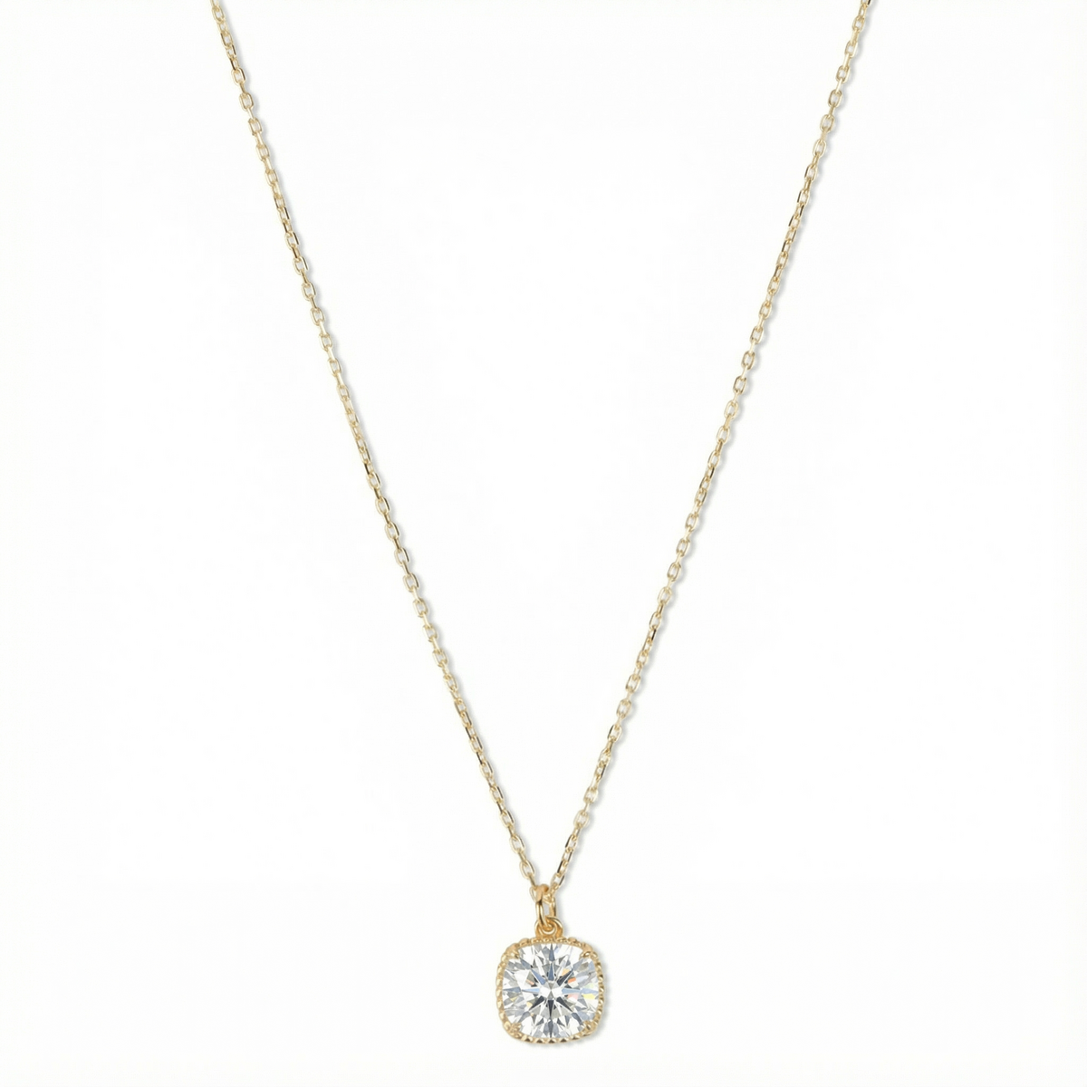 Collar de piedra natal cristal de abril