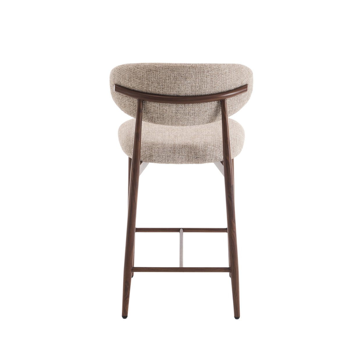 Bar chair Celia Taupe Walnut Santi