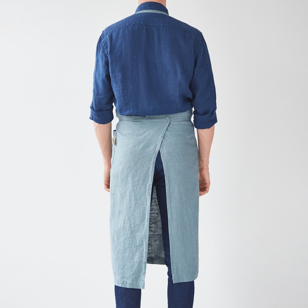 Blue Fog Linen Garcon Apron