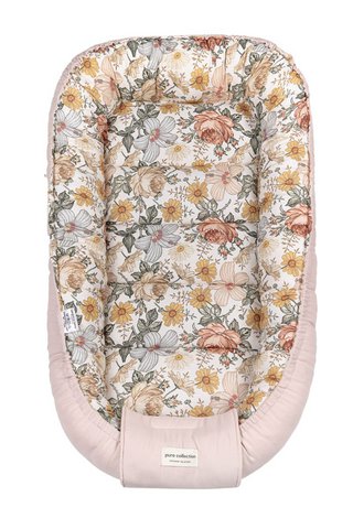 OLIVIER Kindernest – 100 % Baumwolle – rosa