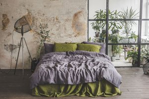 Linen Bedding Set for UK/EU in Various Colors and Sizes