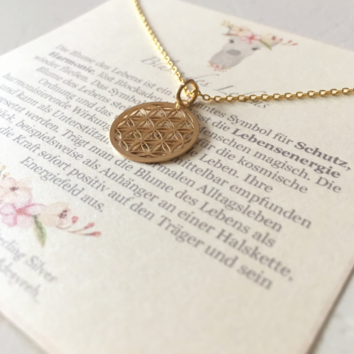 Collar flor de la vida 925