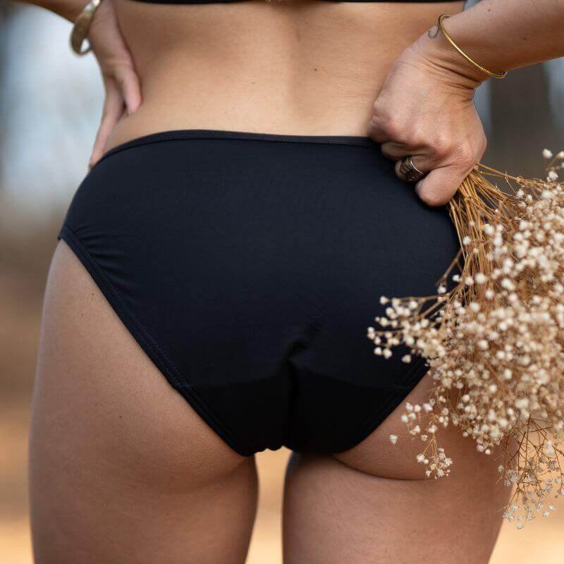 Slip nero per costume mestruale - My Bambou