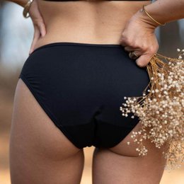 Schwarze Menstruations-Badehose – My Bambou