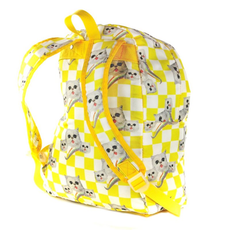 Mochila XL Gato amarillo (Yellow Catblocks)