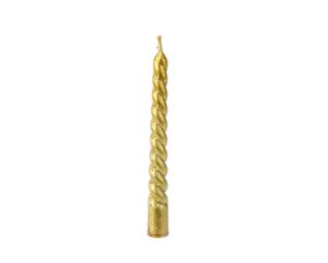 Kerzenwirbel gold H10cm 8er Set.