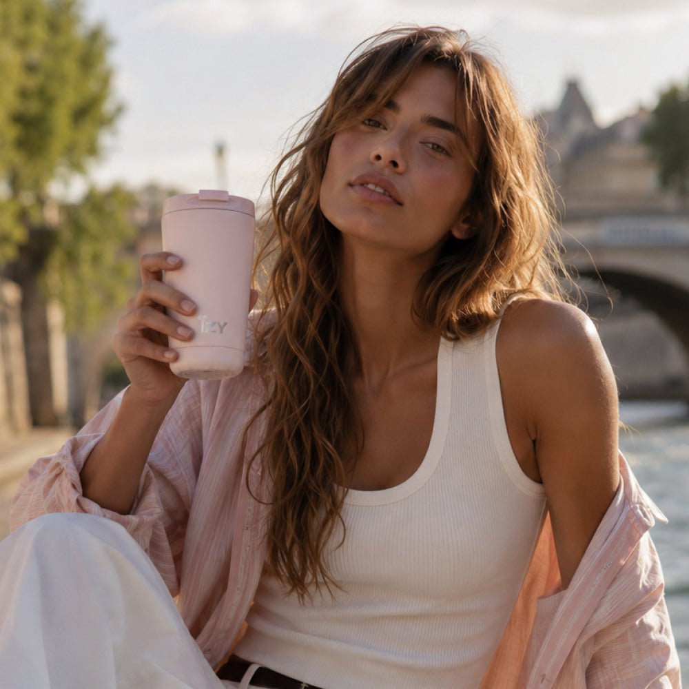 IZY Thermos Mug - Pink - 350ML To-Go Insulated Coffee mug