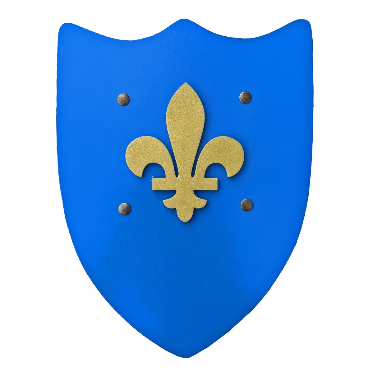 SHIELD HISTORIK L BLUE WITH LILY FLOWER - ST632