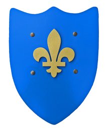 SHIELD HISTORK L BLUE AVEC LILY FLOWER - ST632