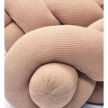Cama serpiente trenzada gofre suave caramelo XL