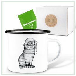 Enamel mug – Goodnight Cat