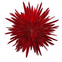 Stella-Dalia, ster van perkamentpapier rood 40 cm