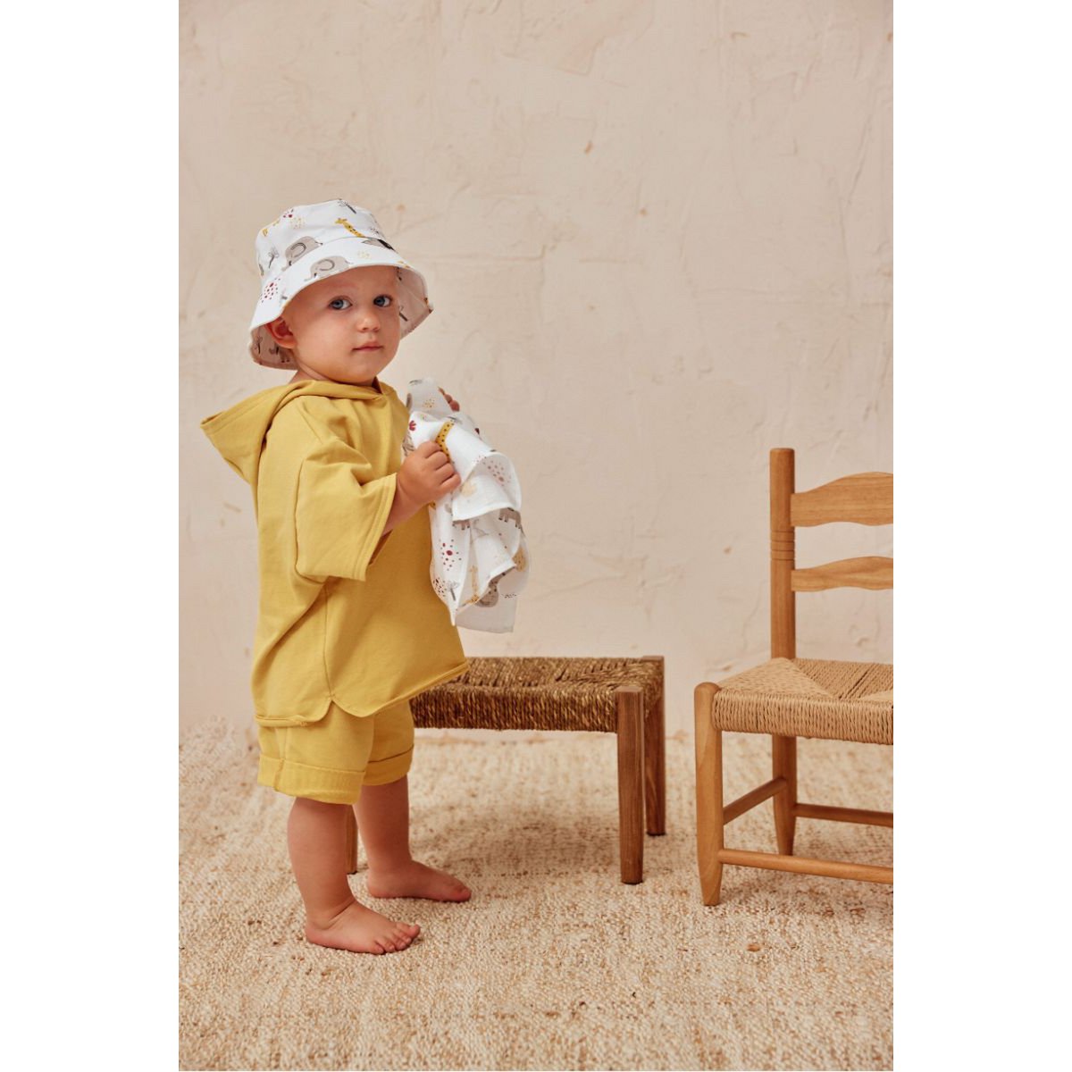 Children's hat Baby Zoo White