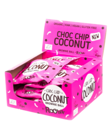 Brownie Ball Coconut Choc Chip, organic, Roobar, 40g