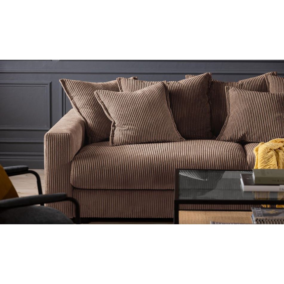 ELSA 3-seater sofa Nougat removable & washable covers