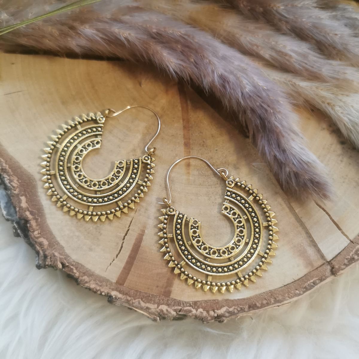 Yazzman Boho Oorbellen - Vintage Goud
