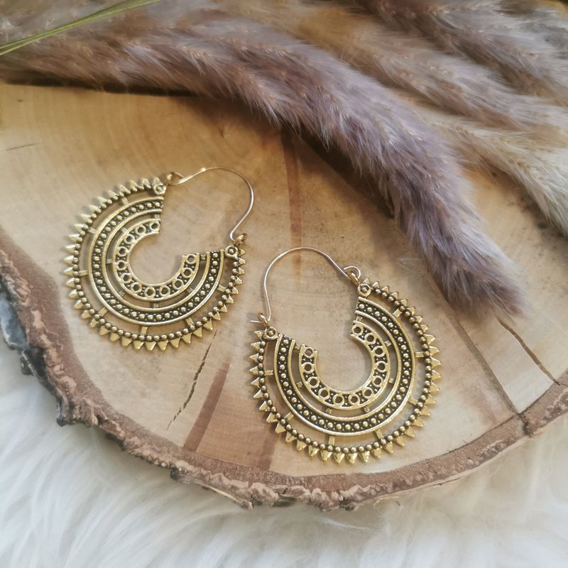 Yazzman Boho øreringe - vintage guld