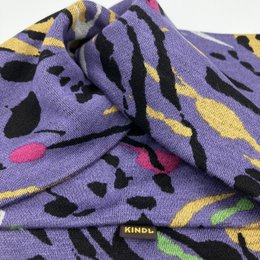 Twist Stirnband Lila Pop Art Frühling Ponte Jersey