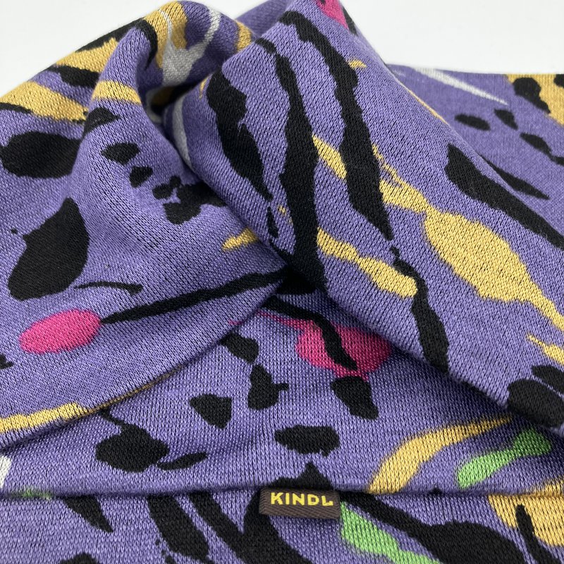 Twist Stirnband Lila Pop Art Frühling Ponte Jersey