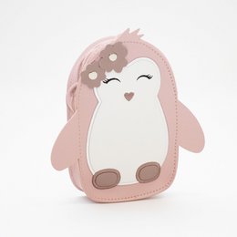 Lycchi shoulder bag - The adorable baby pinguin - pink