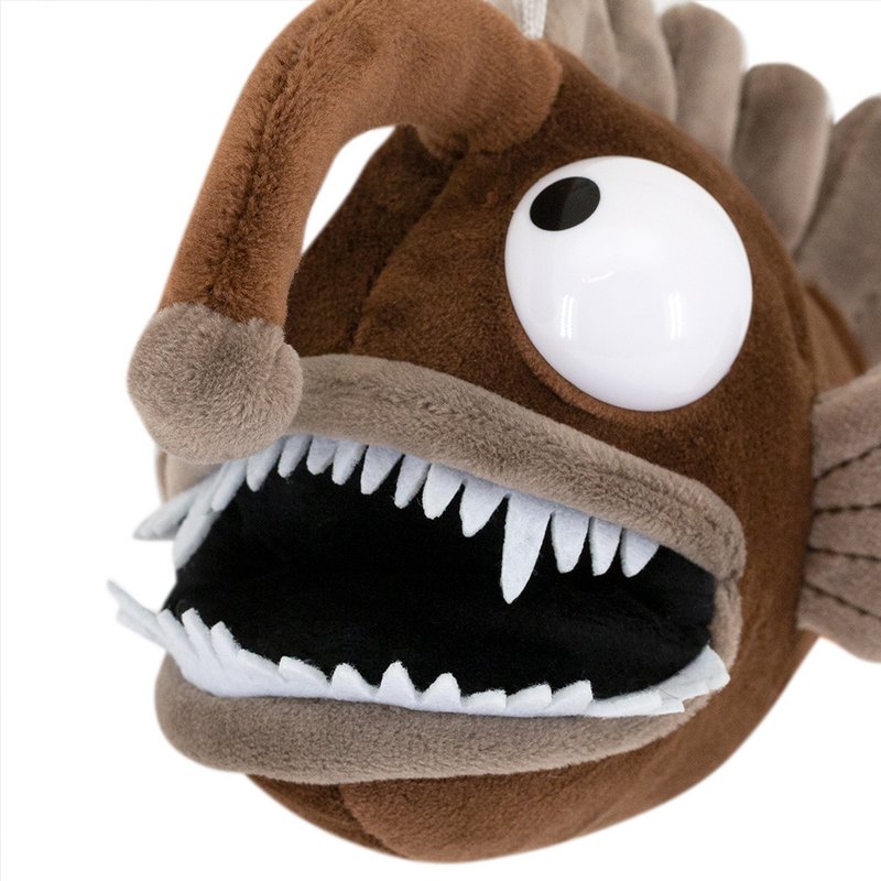 Plush Keychain, Orange Toys, Brown Anglerfish 15cm