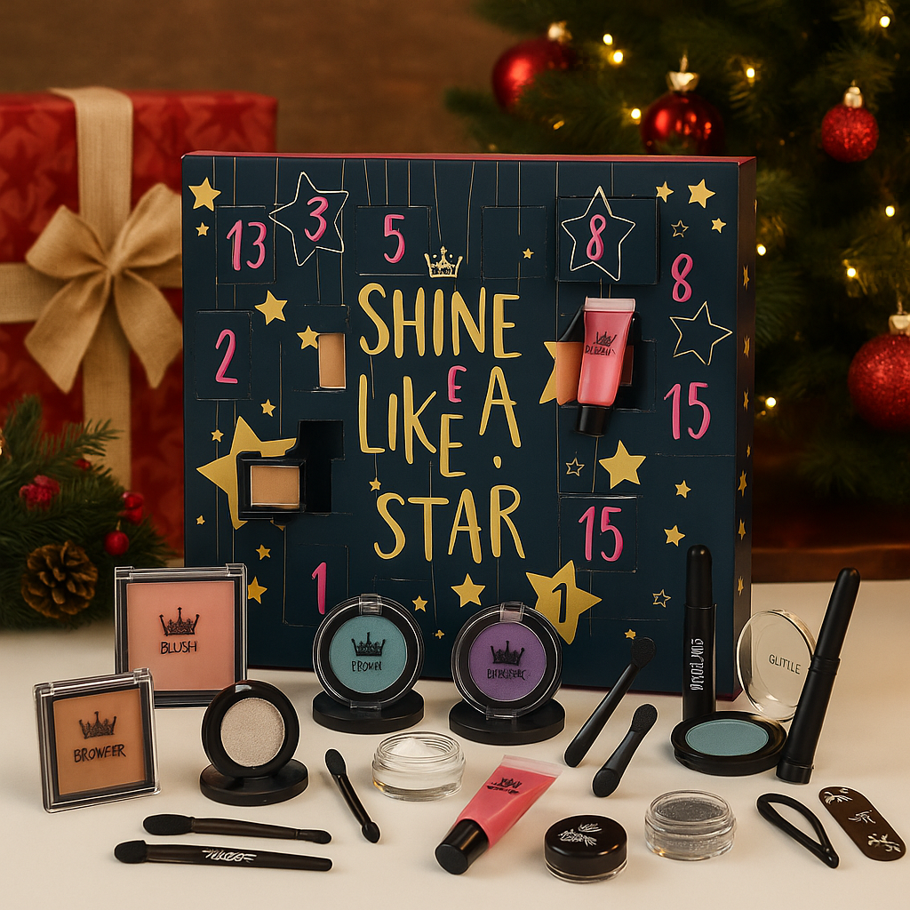 Shine Like Star makeup and beauty accessories advent calendar