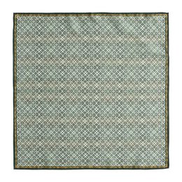 Green Silk Square Scarf Azahar