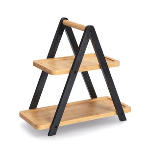 Etagere, Bambus, schwarz FSC 100%