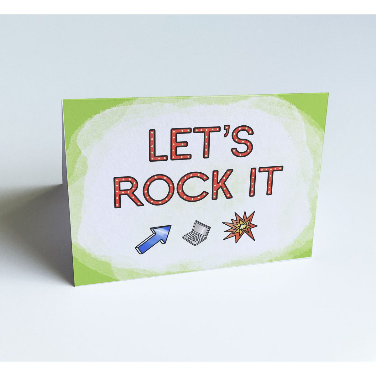Motivational card - Lets rock it!
