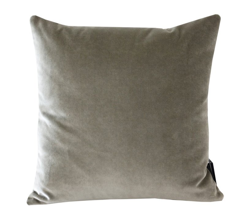 159 cuscino in velluto grigio caldo 45x45