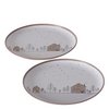 Homewood metal decoration plate, dia 20cm