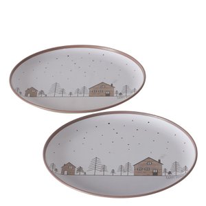 Homewood Dekoteller aus Metall, Durchmesser 20 cm