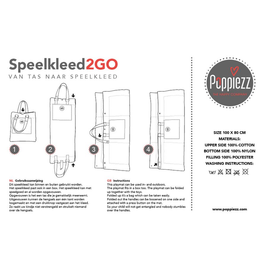 Playpencloth Speelkleed2GO Wool White