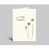 Trauerkarte mit Blumen | In stiller Trauer | Klappkarte + Umschlag
