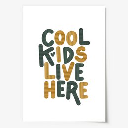 Poster: Cool kids live here