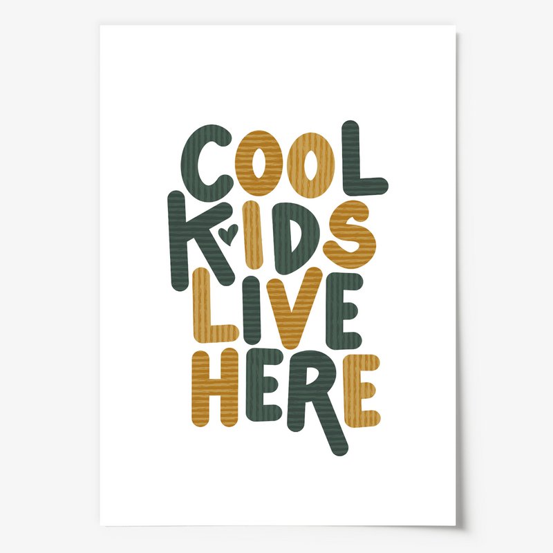 Poster: Cool kids live here