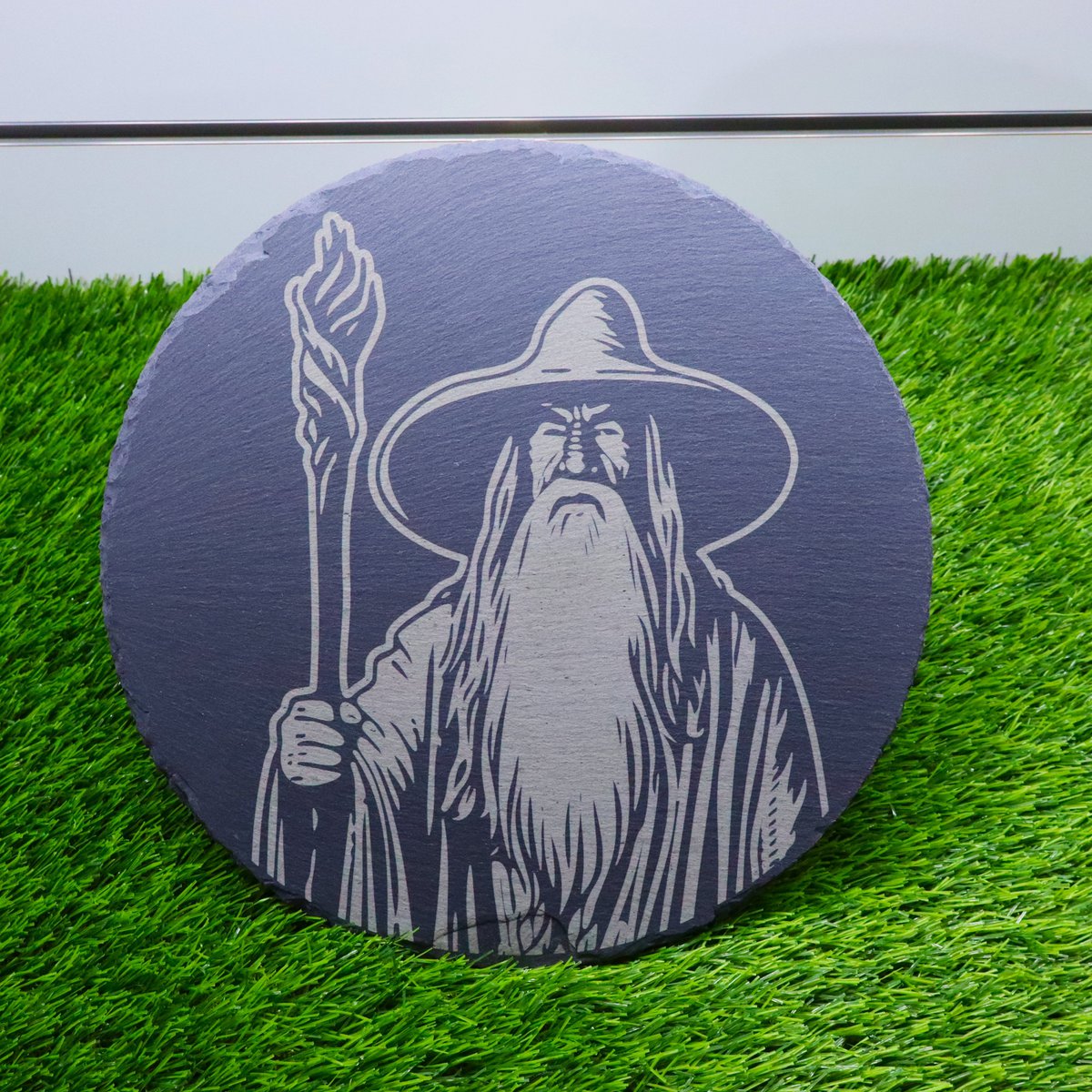 Premium Gandalf Slate Serving Board, Kitchen Decor, Lord of the Rings Tolkien Housewarming