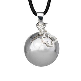 Bola da gravidanza in argento liscio - OCÉANE (cordone/trifoglio) - Nuovo disponibile a giugno