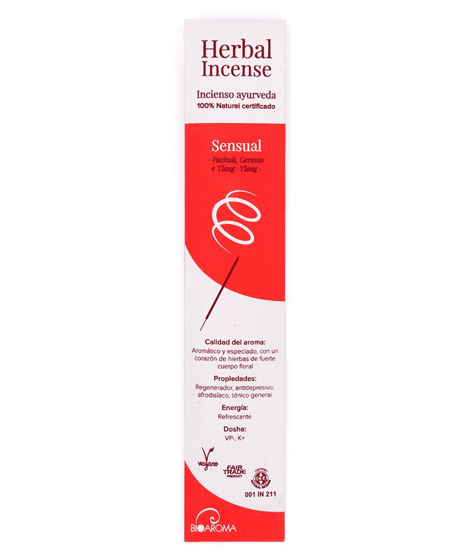 Expositor de Inciensos ecológicos certificados BioAroma. Ayurveda . Comercio Justo. Zero Waste. 8 unid de cada de 12 fragancias